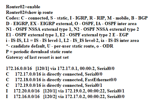 Interior Gateway Routing Protocol 