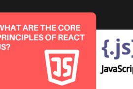 WHAT ARE THE CORE PRINCIPLES OF REACT JS?